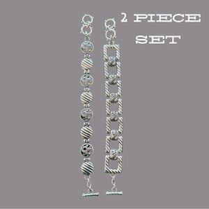 Brighton 2 piece silver plated bracelets
